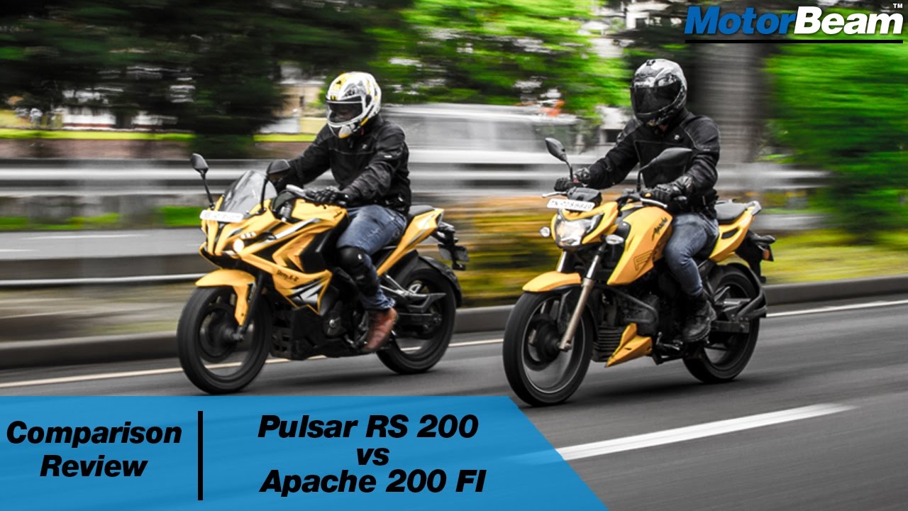 Pulsar RS 200 vs Apache 200 FI - Comparison Review | MotorBeam