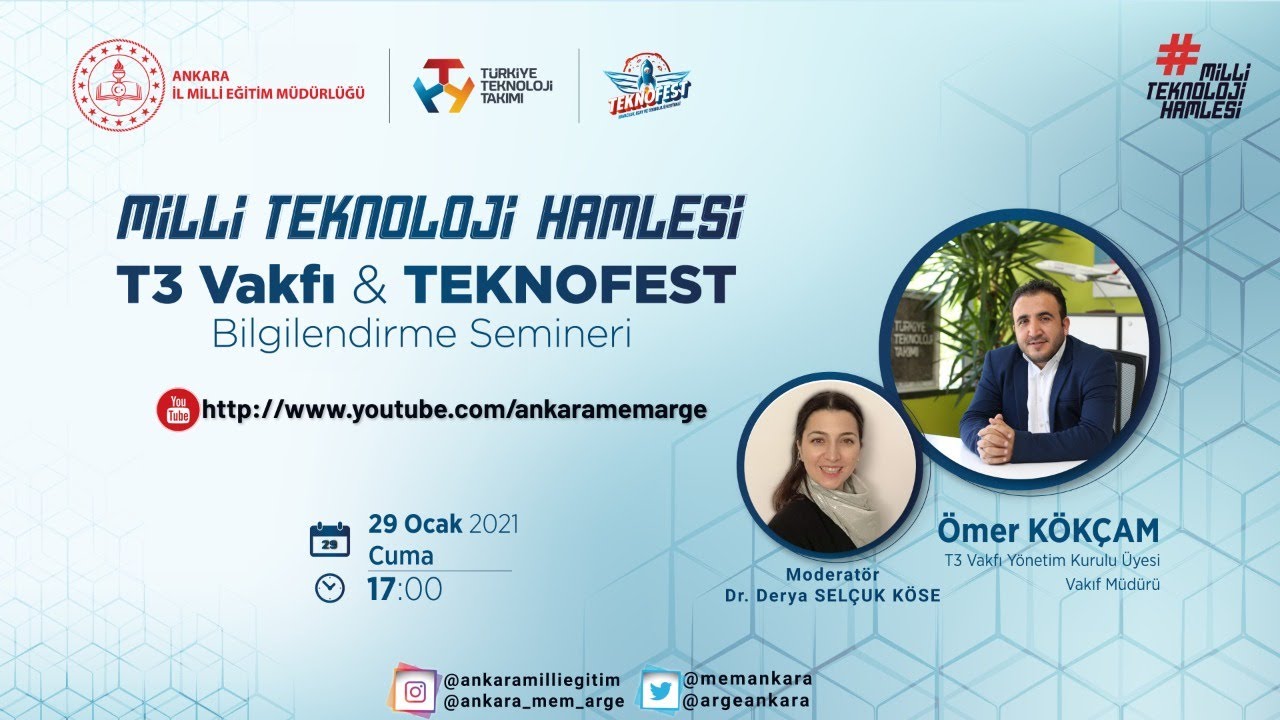 TEKNOFEST Bilgilendirme Eğitimi - T3 Vakfı Müdürü Ömer KÖKÇAM