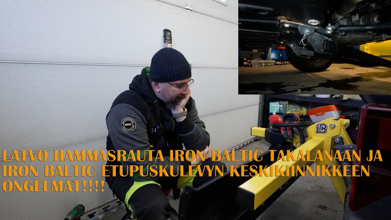 LATVO hammasterä Iron baltic takalanaan ja keskikiinnitys ei pysy paikoillaan, jatkuva ongelma!