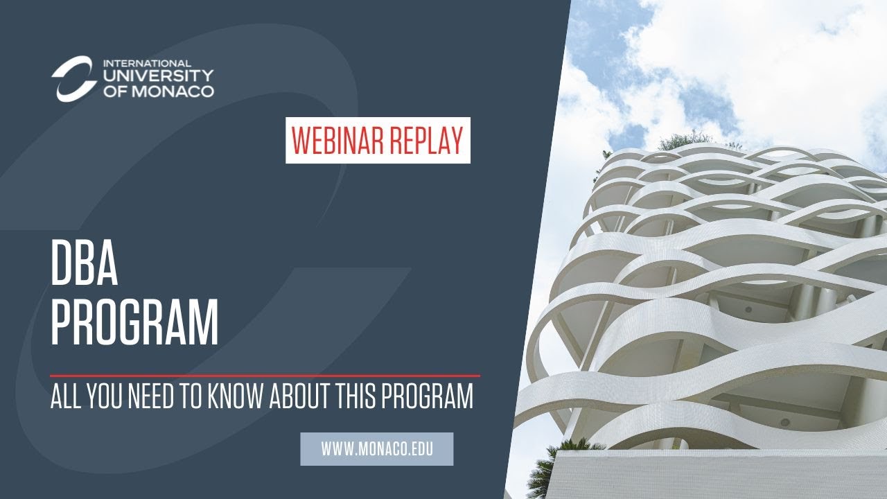 Discover the DBA at IUM - Online Presentation and Q&A Session