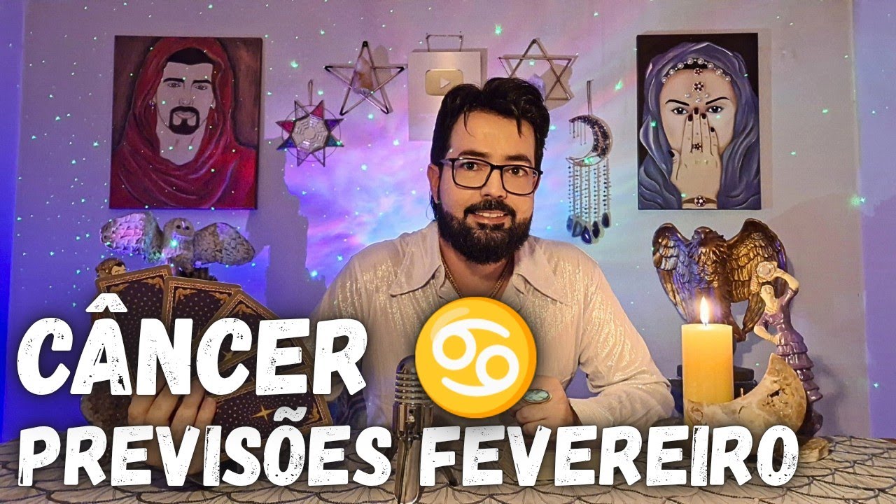 CÂNCER FEVEREIRO: PREVISÃO TAROT MANDALA ASTROLÓGICA!