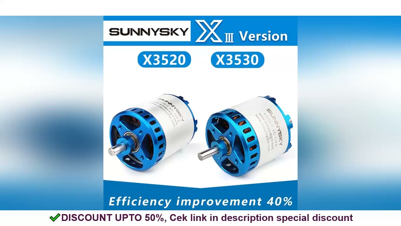 SUNNYSKY X3520-III X3530-III I 445KV 560KV 780KV Brushless Motor for RC Quadcopter Airplanes Fixed W