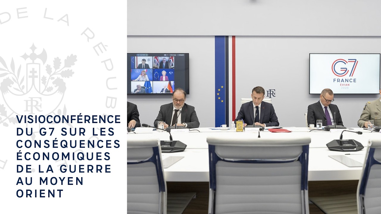 Visioconférence du G7 sur les conséquences économiques de la guerre au Moyen Orient.