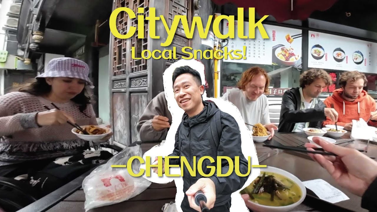 【ENG/CH Subtitle】City Walk - Try Chengdu Snacks near Wenshu Monastery!