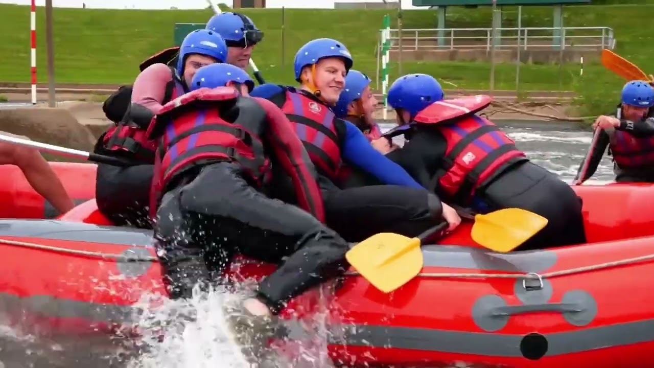 White Water Rafting at Holme Pierrepont Country Park, National Water Sports Centre in Nottingham