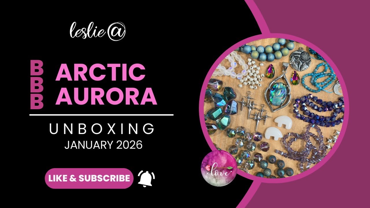 Unboxing the January Bargain Bead Box Subscription: Arctic Aurora #beads #crystals #makersgonnamake