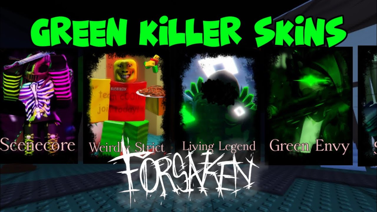 SERVER WIPING With GREEN Killer Skins (Roblox Forsaken)