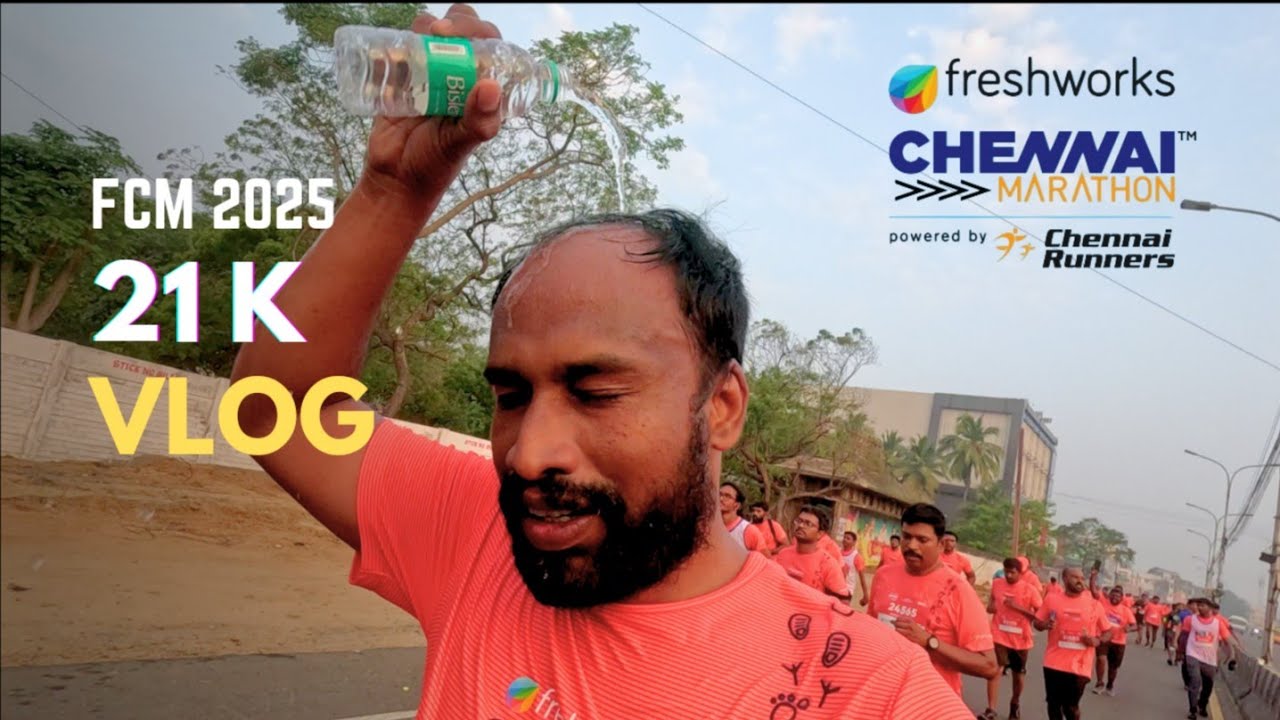 Chennai Marathon 2025 | My 21K Half Marathon 🏃‍♂️ Experience | Freshworks Chennai Marathon 2025 Vlog