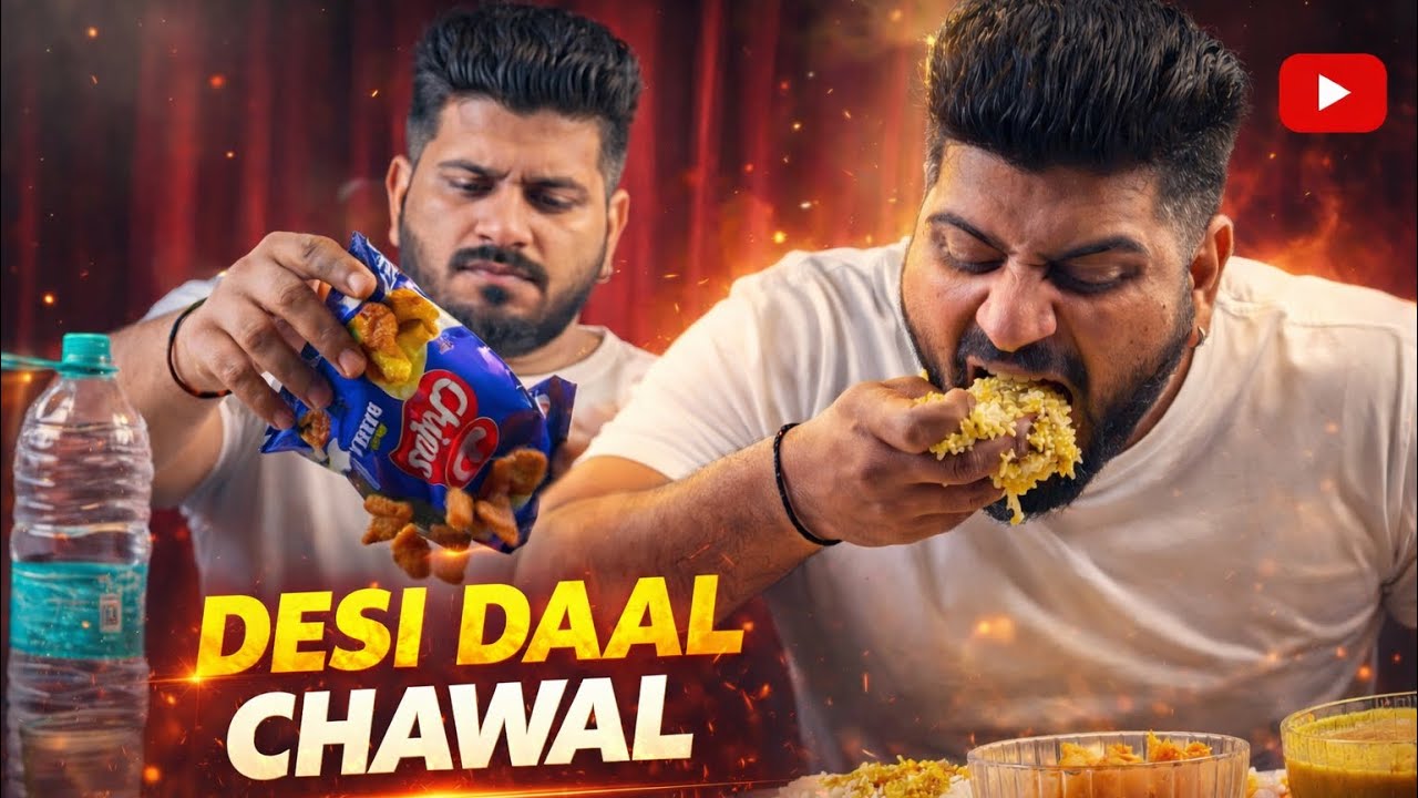 || DESI DAAL CHAWAL || MUKBANG ASMR || Dal Chawal with Chips & chokha😋#viral #youtube #mukbang #eat 