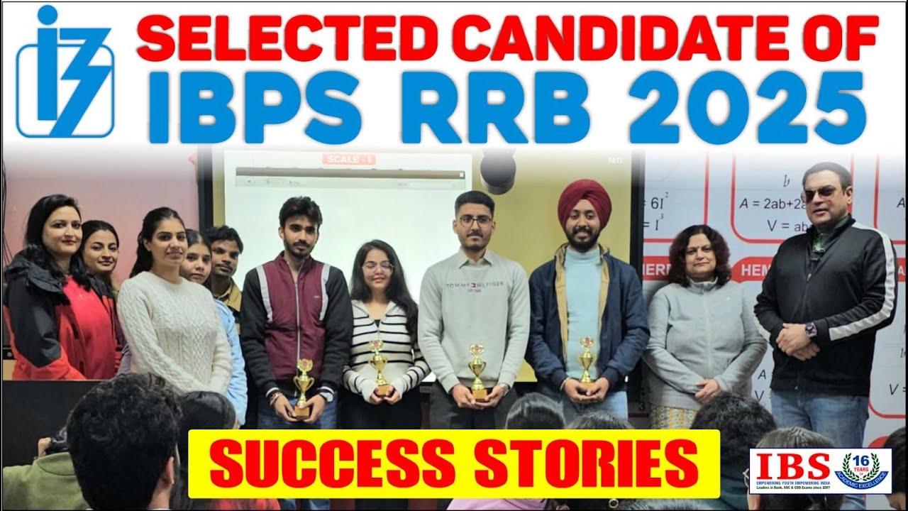 Selected Candidates of IBPS RRB 2025 || Success Stories || IBS Institute || #successstory #selection