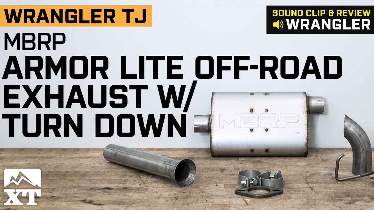 Jeep Wrangler TJ  MBRP Armor Lite Off Road Exhaust with Turn Down Review & Install