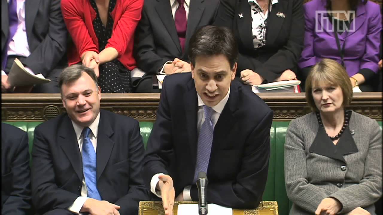 David Cameron and Ed Miliband clash at PMQs