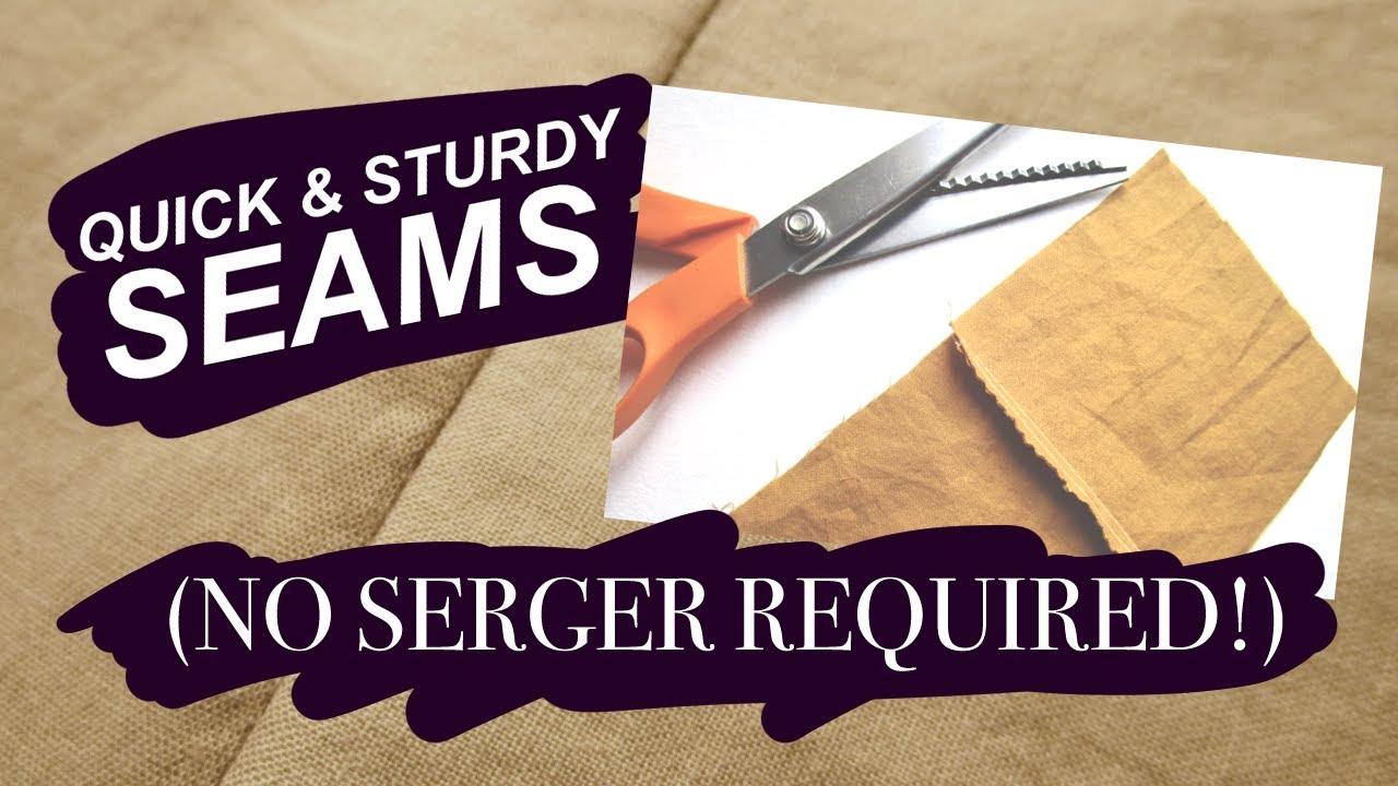 Sewing without a Serger: How to make a durable edge with a straight stitch and pinking shears