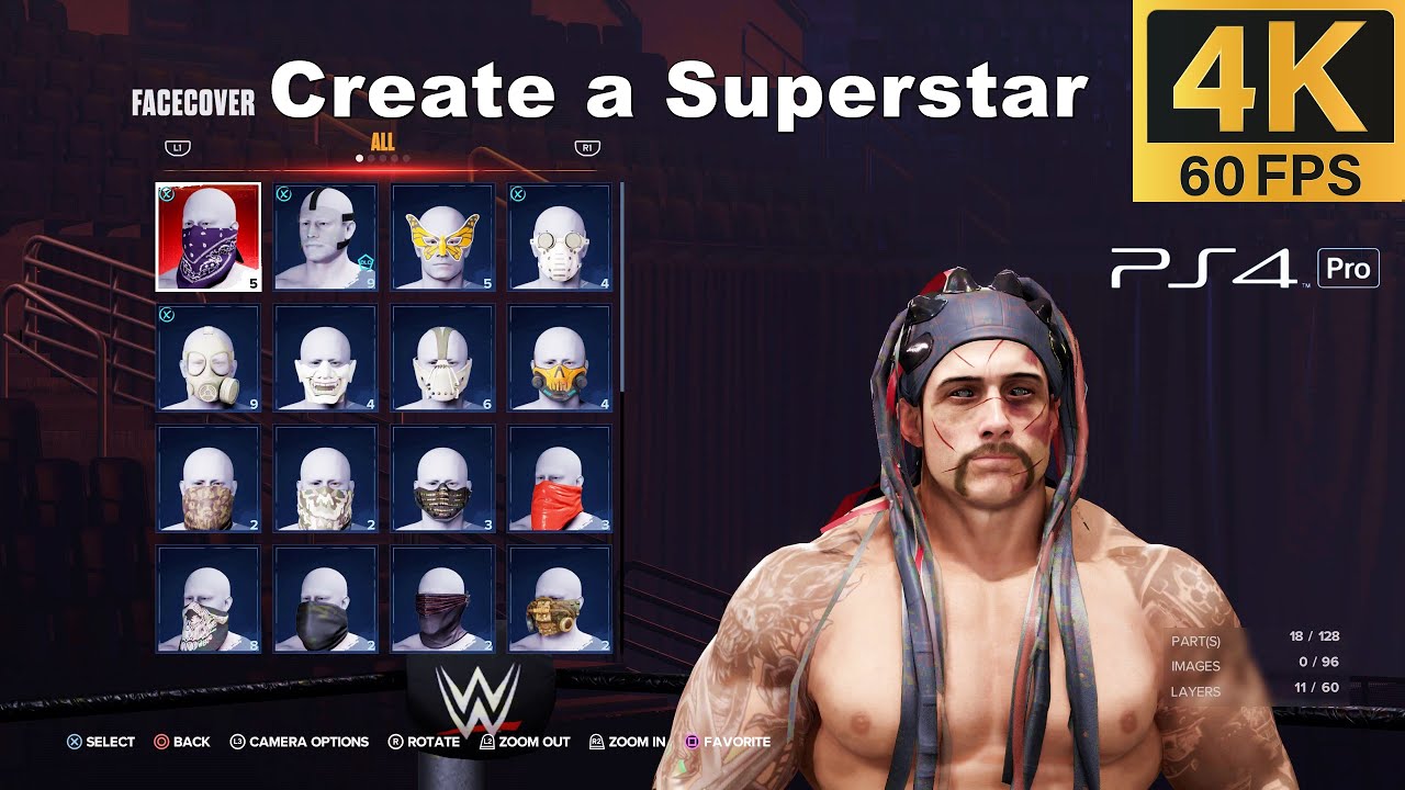 WWE 2K24 Create a Superstar PS4 Pro Gameplay [4K 60FPS]