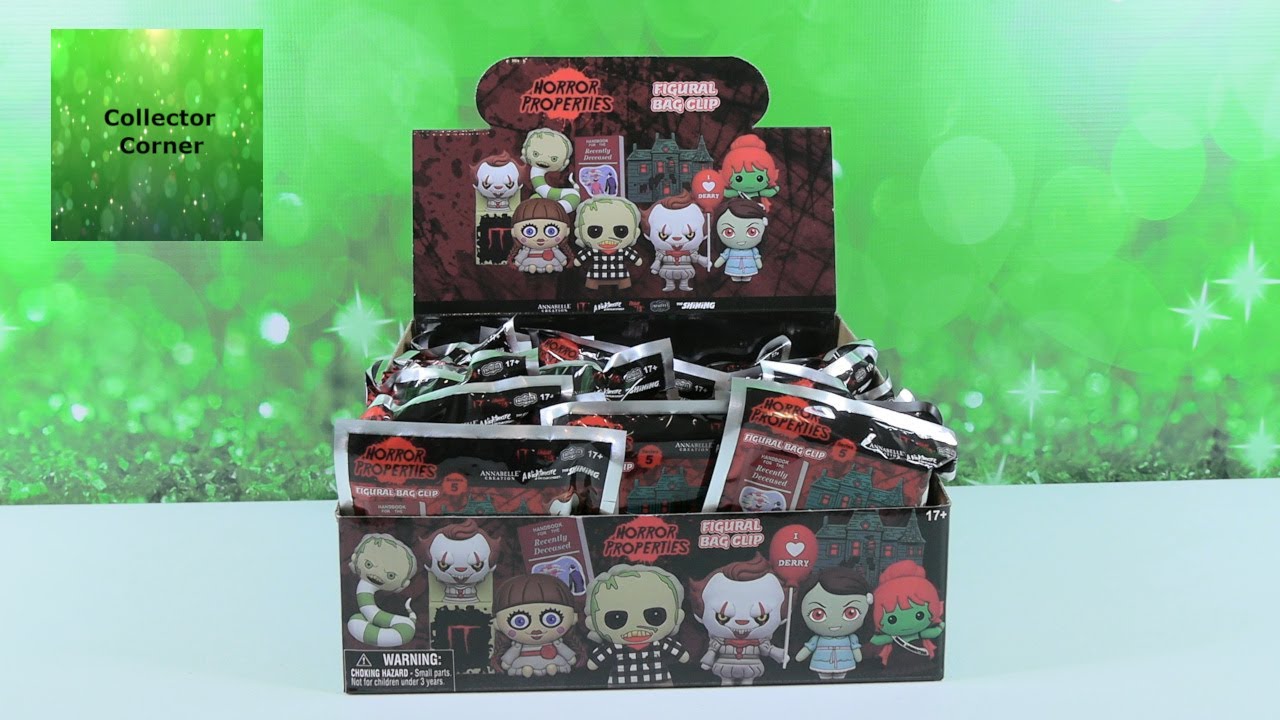 Horror Properties Series 5 Figural Bag Clip Blind Bag Unboxing It Beetlejuice | CollectorCorner