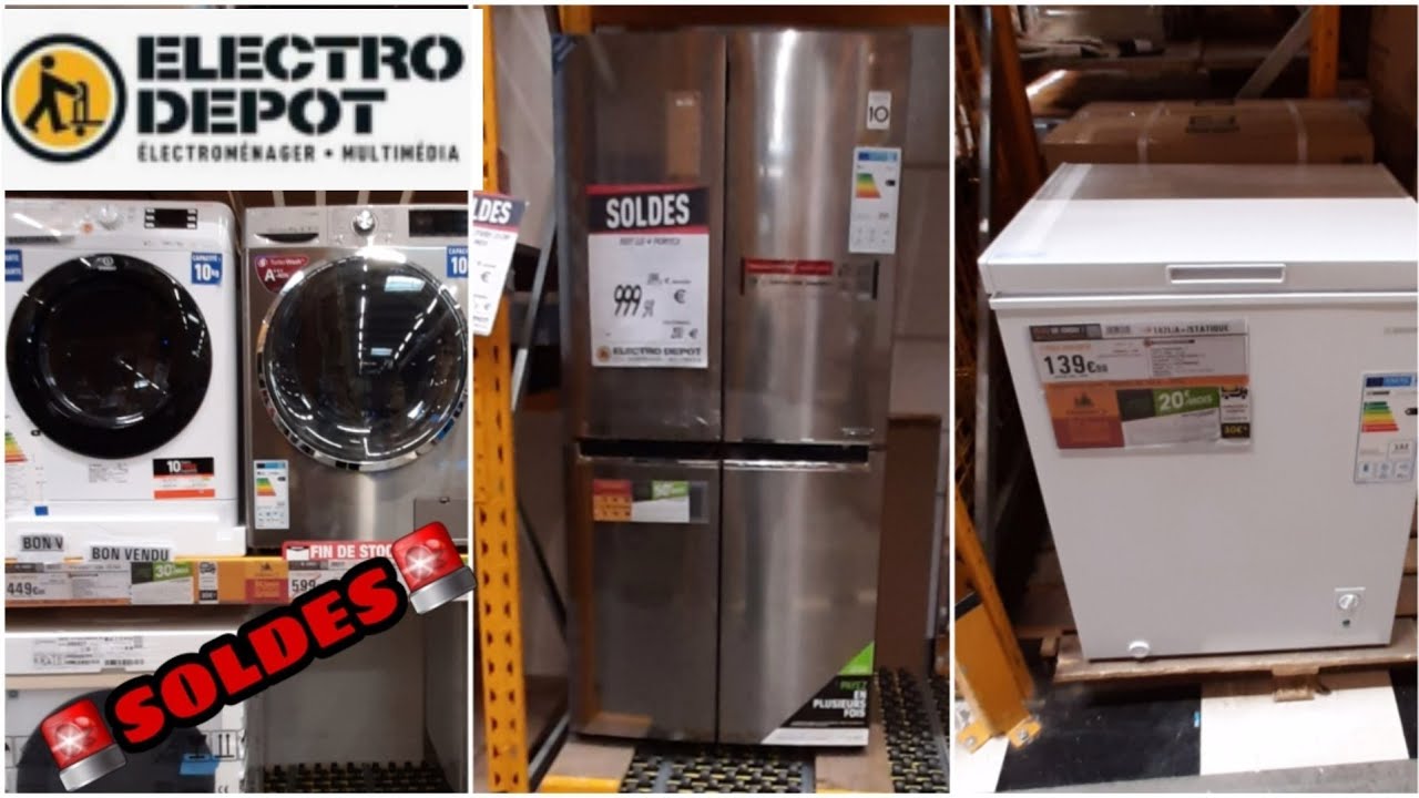🚨ELECTRO DÉPÔT, SOLDES ARRIVAGE FRIGO, LAVE LINGE...06.08.20