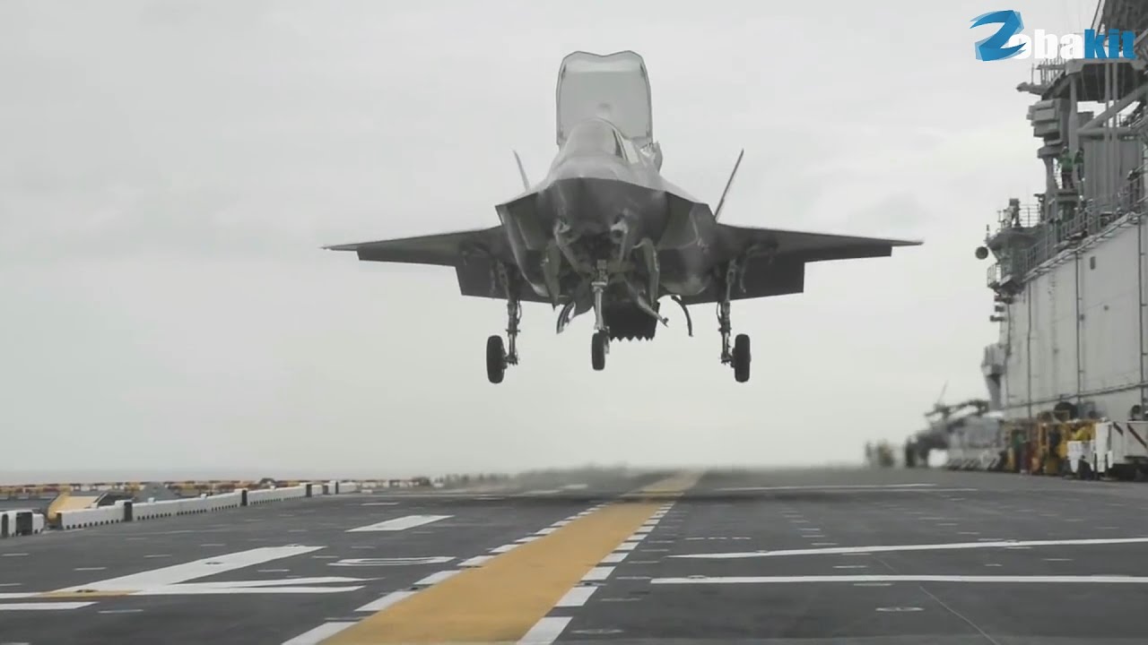 F35 ve eski uçakların savaş gemisine inişi!