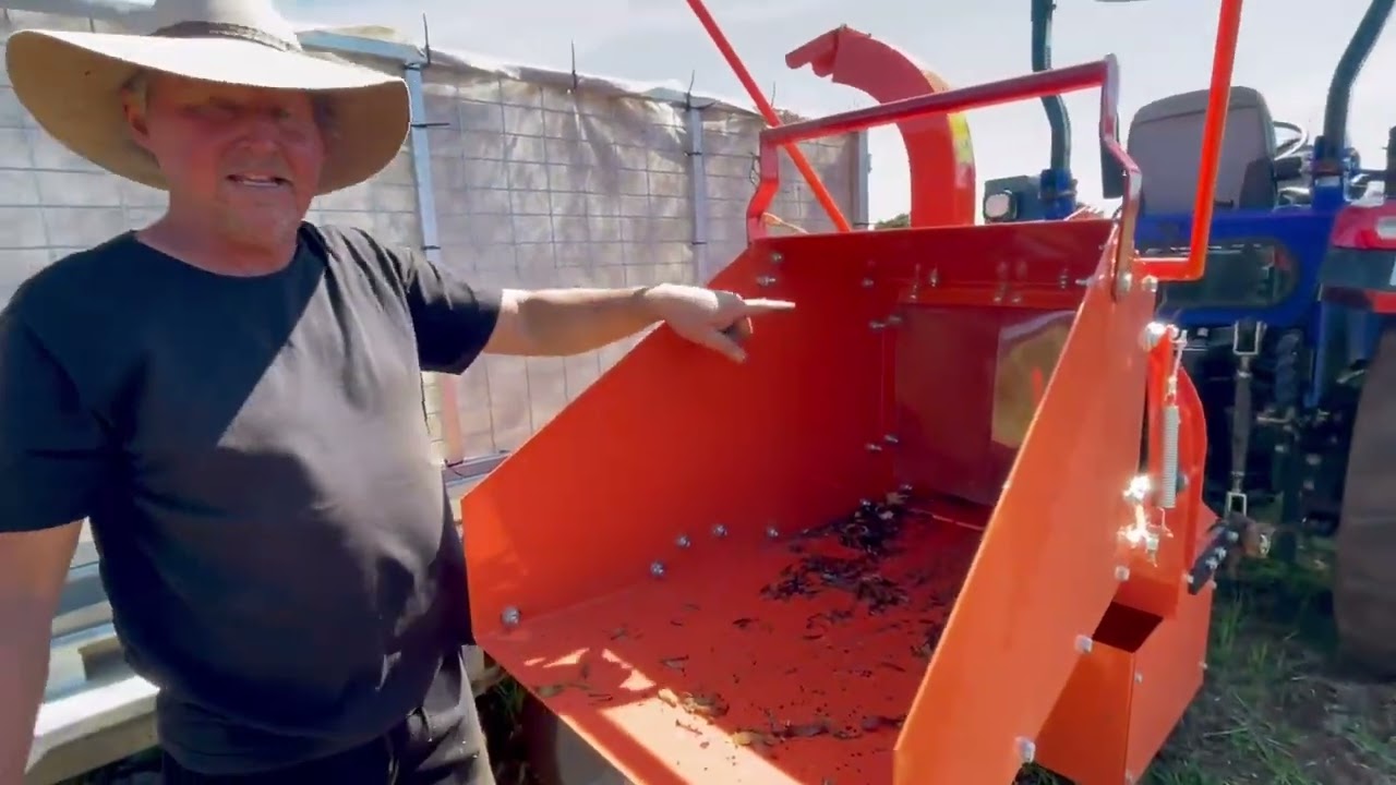 Hobby Farm & Small Acreage Tractors | TRIDENT Implements Testimonial - PTO Wood Chipper Demo