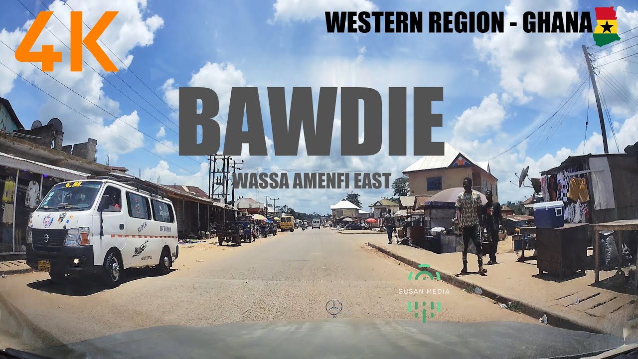 Bawdie Drive from Wassa Subriso Asikuma Ankonsia Western Region Ghana 4K