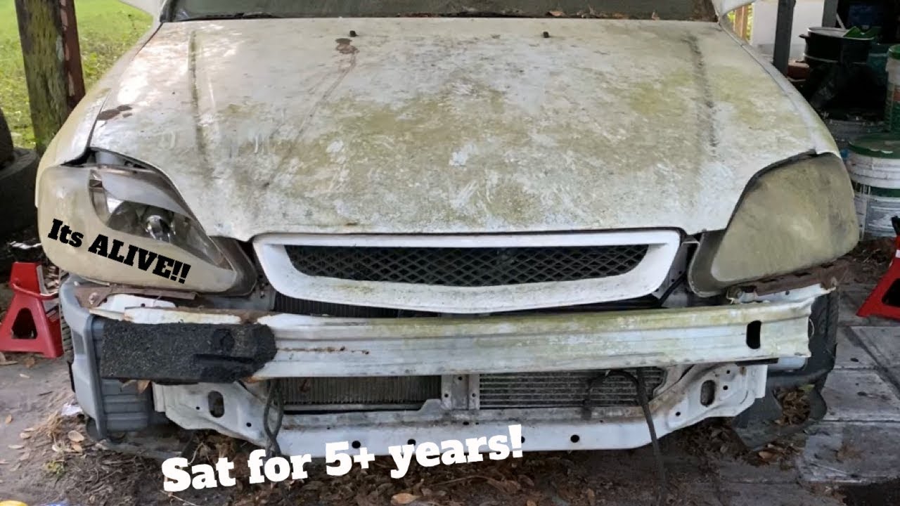 FIRST START ON CIVIC THAT SAT FOREVER! | EK Civic rebuild ep. 1