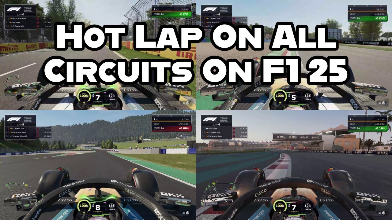 A Hot Lap Of All 24 Circuits On F1 25