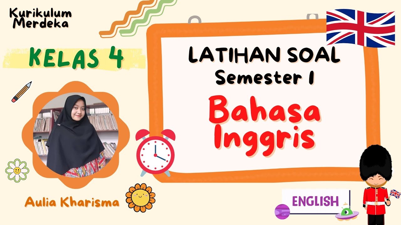 Latihan Soal Sumatif Bahasa Inggris Kelas 4 Semester 1 Kurikulum Merdeka