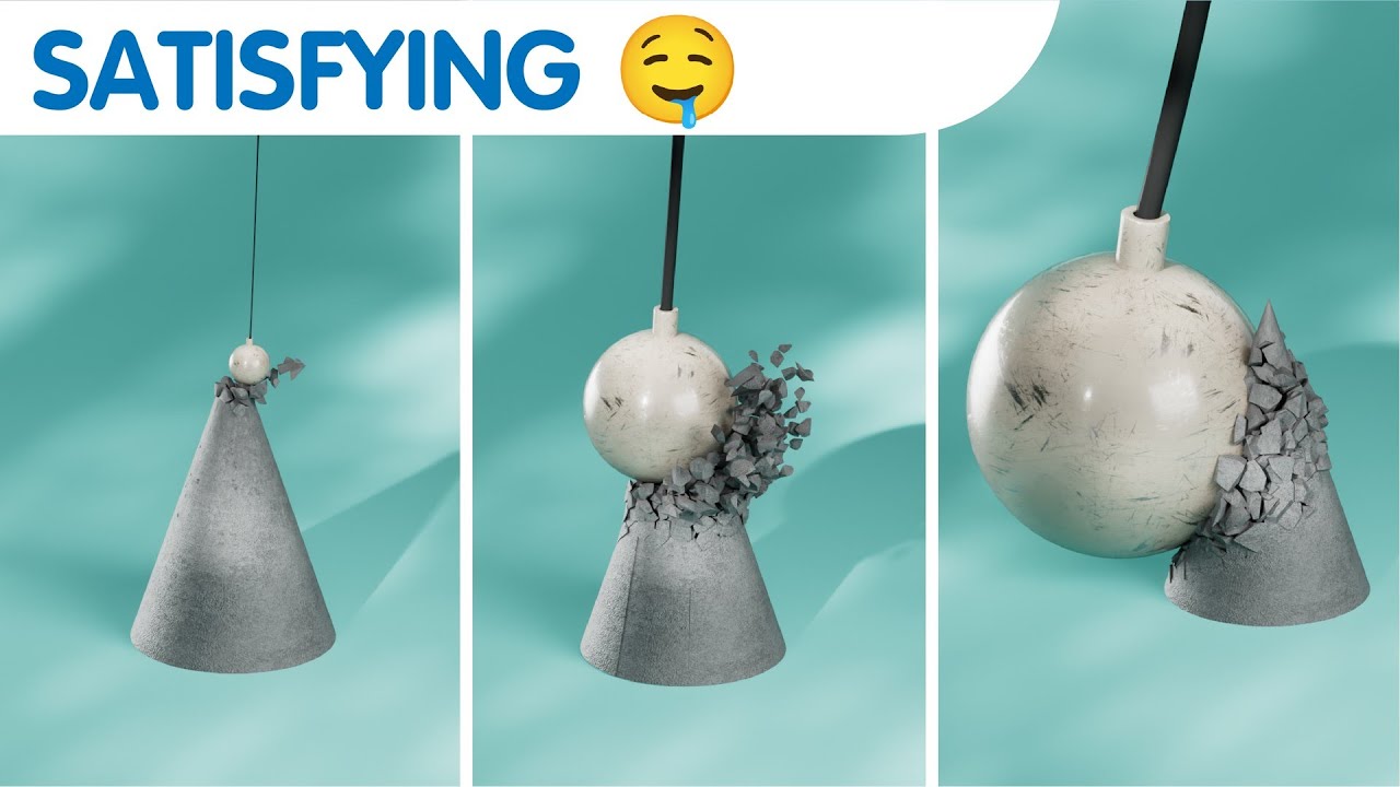 Satisfying Physics Simulations &mdash; Liquid, Destruction & Soft Body VFX | Cinema 4D Experiments