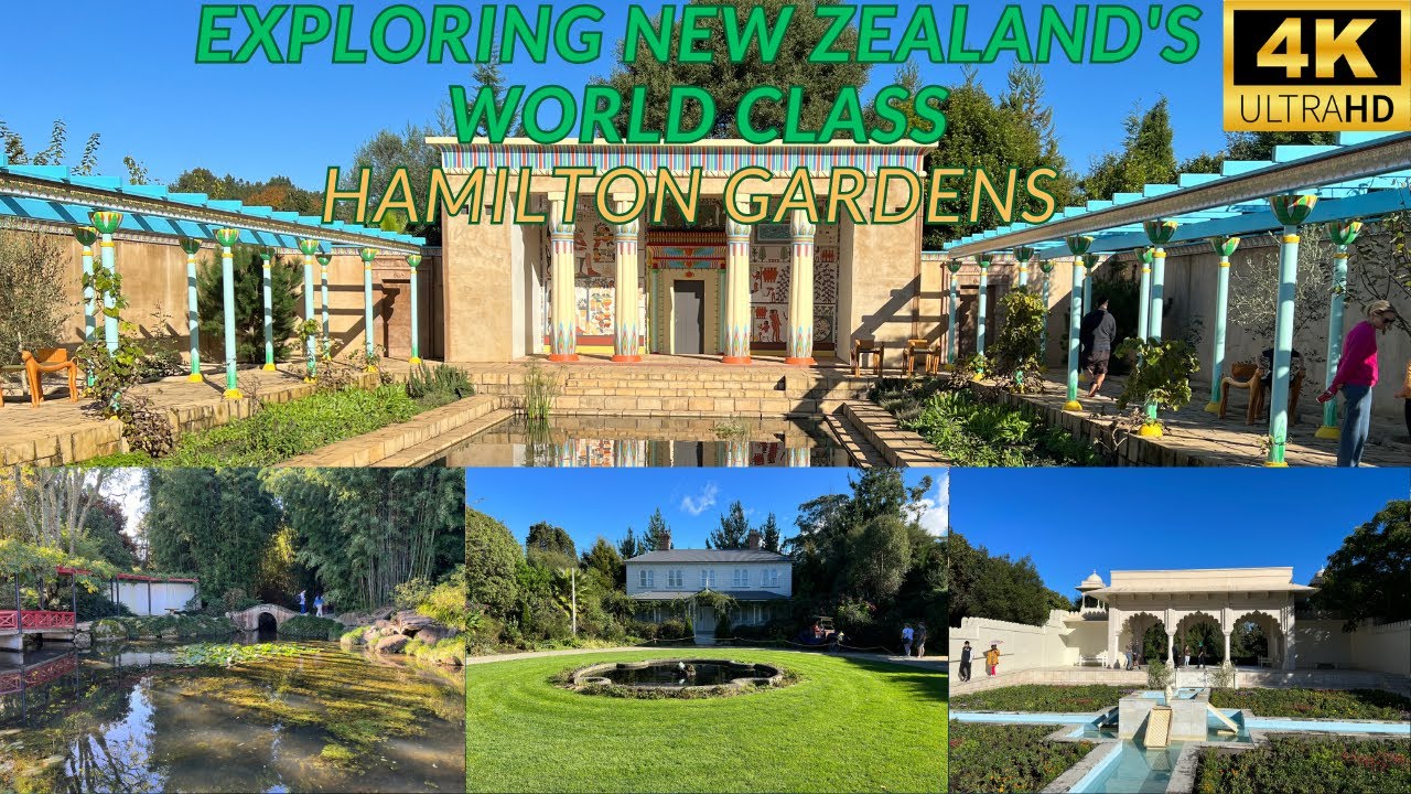 Hamilton Gardens, New Zealand | Walking Tour [4K]