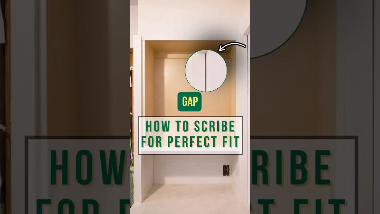 How to Scribe Cabinets to Uneven Walls 