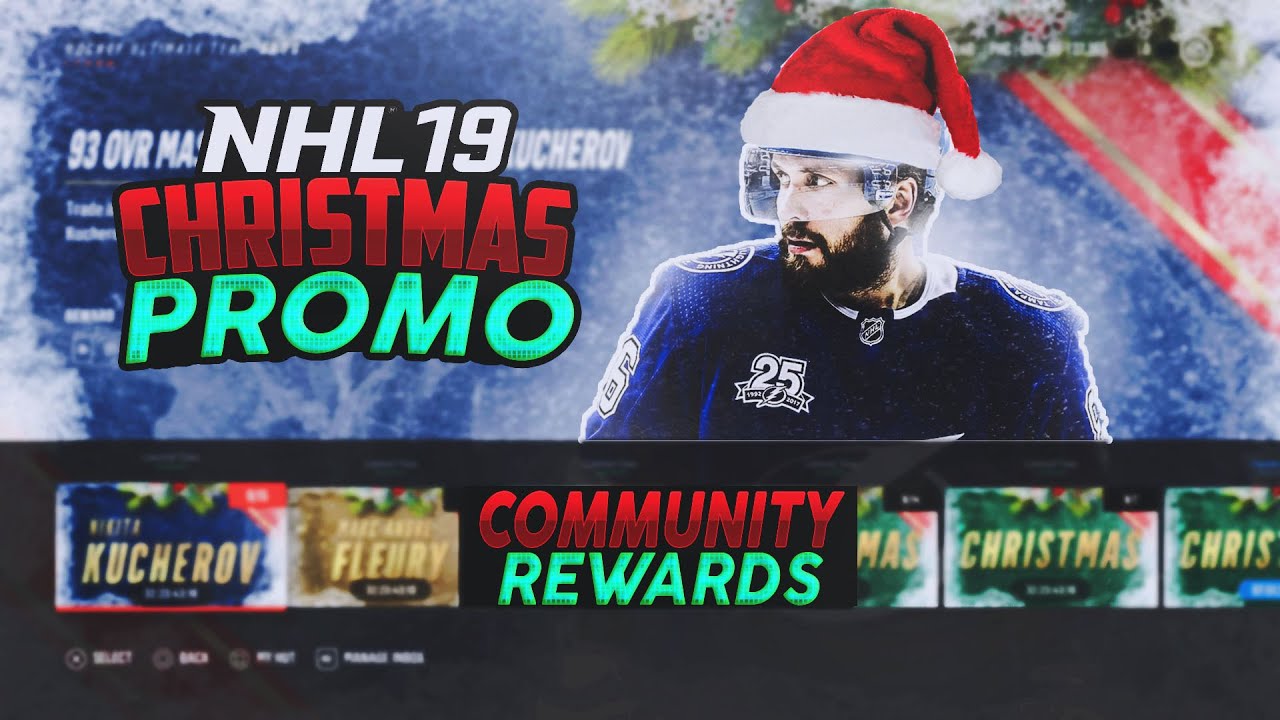 NHL 19 HUT - CHRISTMAS COMMUNITY REWARDS *FREE 91 OVERALL *