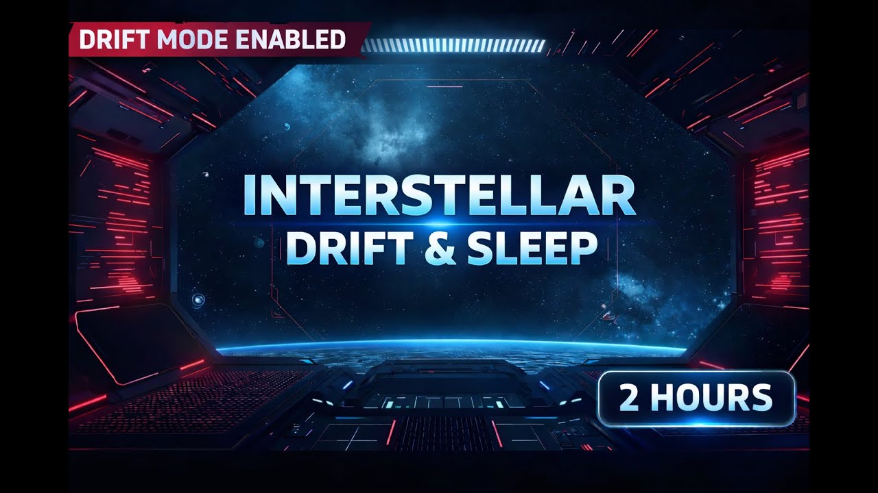 Drift Mode Enabled – Dark Space Ambient Soundscape for Decompression & Calm (2 Hours)