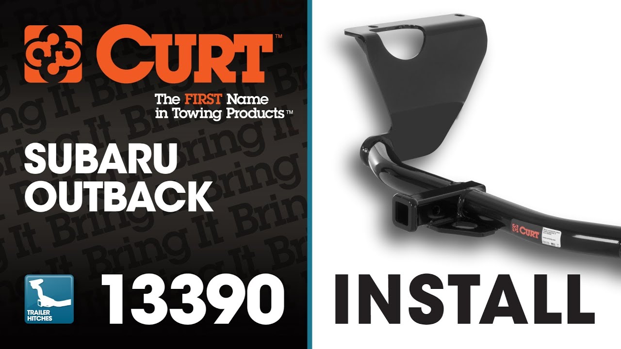 Trailer Hitch Install: CURT 13390 on 2011 Subaru Outback