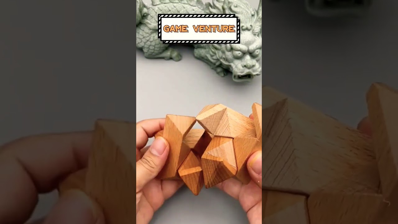 Artistic burr puzzle Luban Lock...full of wisdom #puzzle #shorts