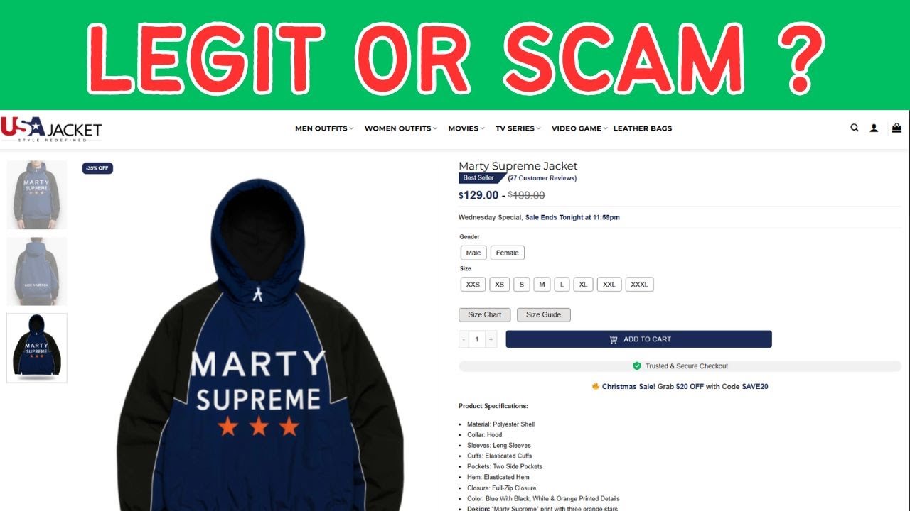Is Legit or a Scam? Marty Supreme Jacket Reviews
