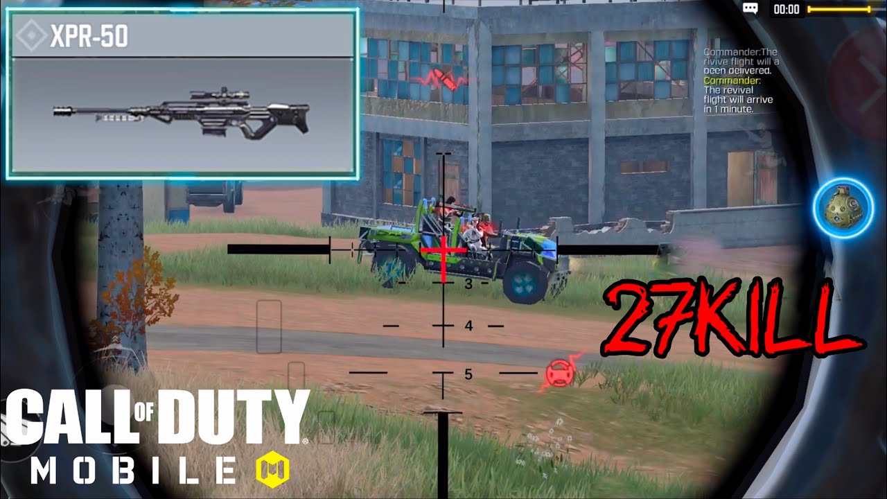 XPR-50 the Not Gunsmith Gameplay | Call of Duty Mobile | Solo vs Squad 27kill