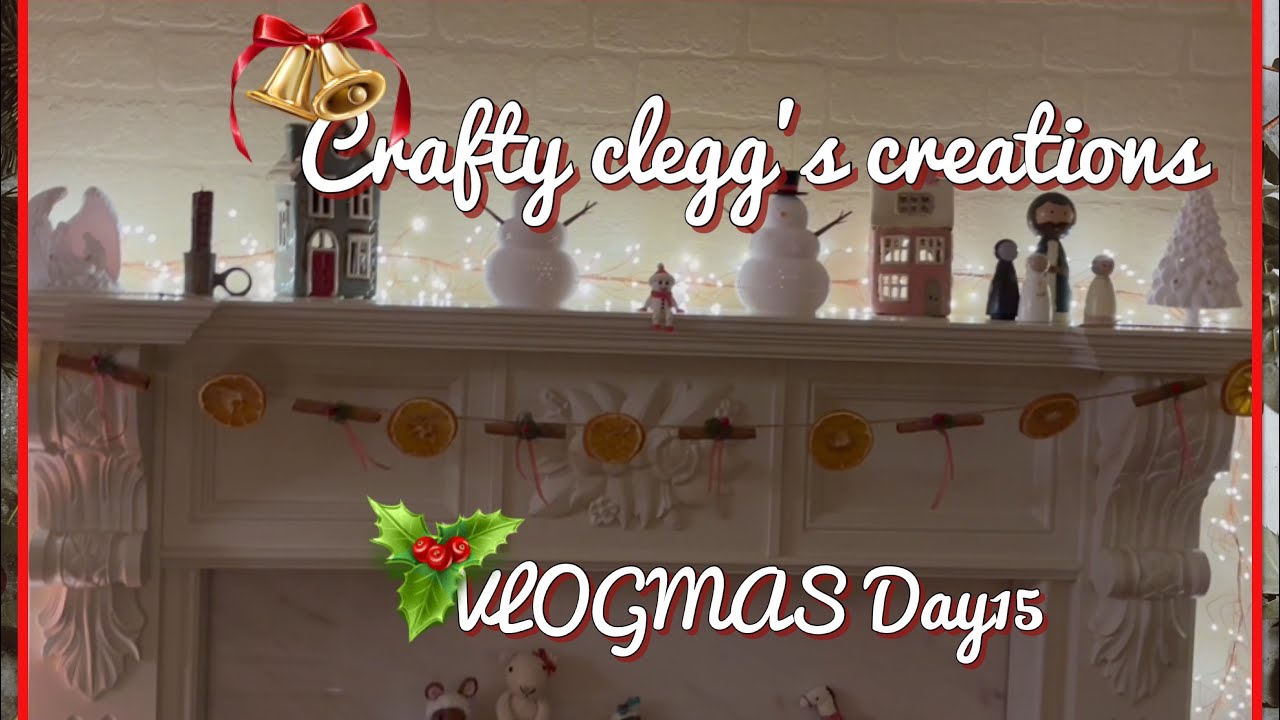 Crafty clegg’s creations.  Handmade orange garland and a drizzly day. 
