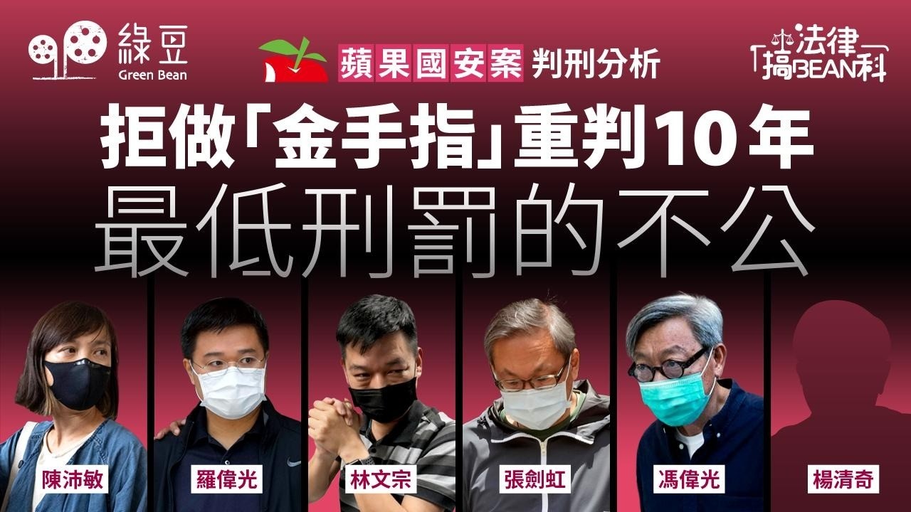《法律篇 #26》｜【蘋果國安案】判刑分析｜黎智英重判20年、蘋果員工判10年｜探討最低刑罰與追溯力爭議