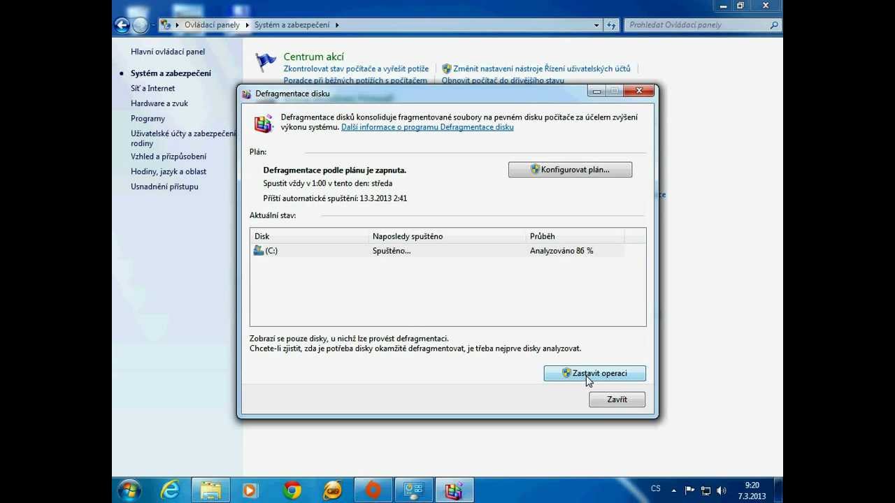 defragmentace