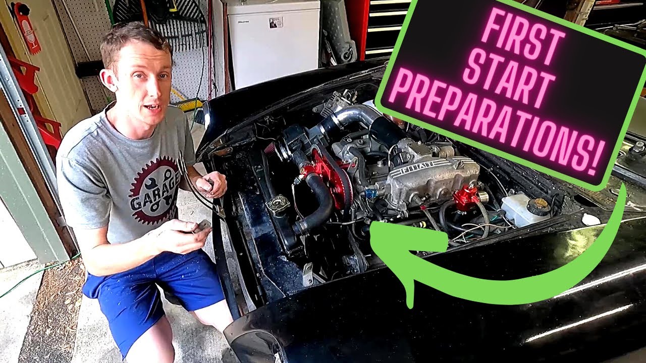 Driveshaft Installation, Setting Timing and First Start Prep for our 1982 Fiat 124 Spider Project!