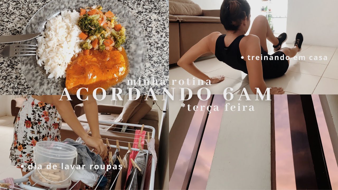 ROTINA 6AM de uma ter&ccedil;a feira, dia de lavar roupas, treino em casa, meu caf&eacute; &ldquo;expresso&rdquo; e mais &hellip;