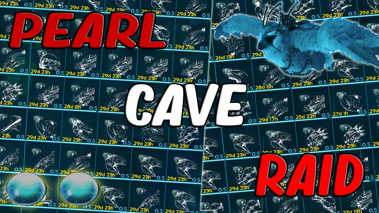 WIPING A FULLY BUILT CENTER PEARL CAVE - ARK