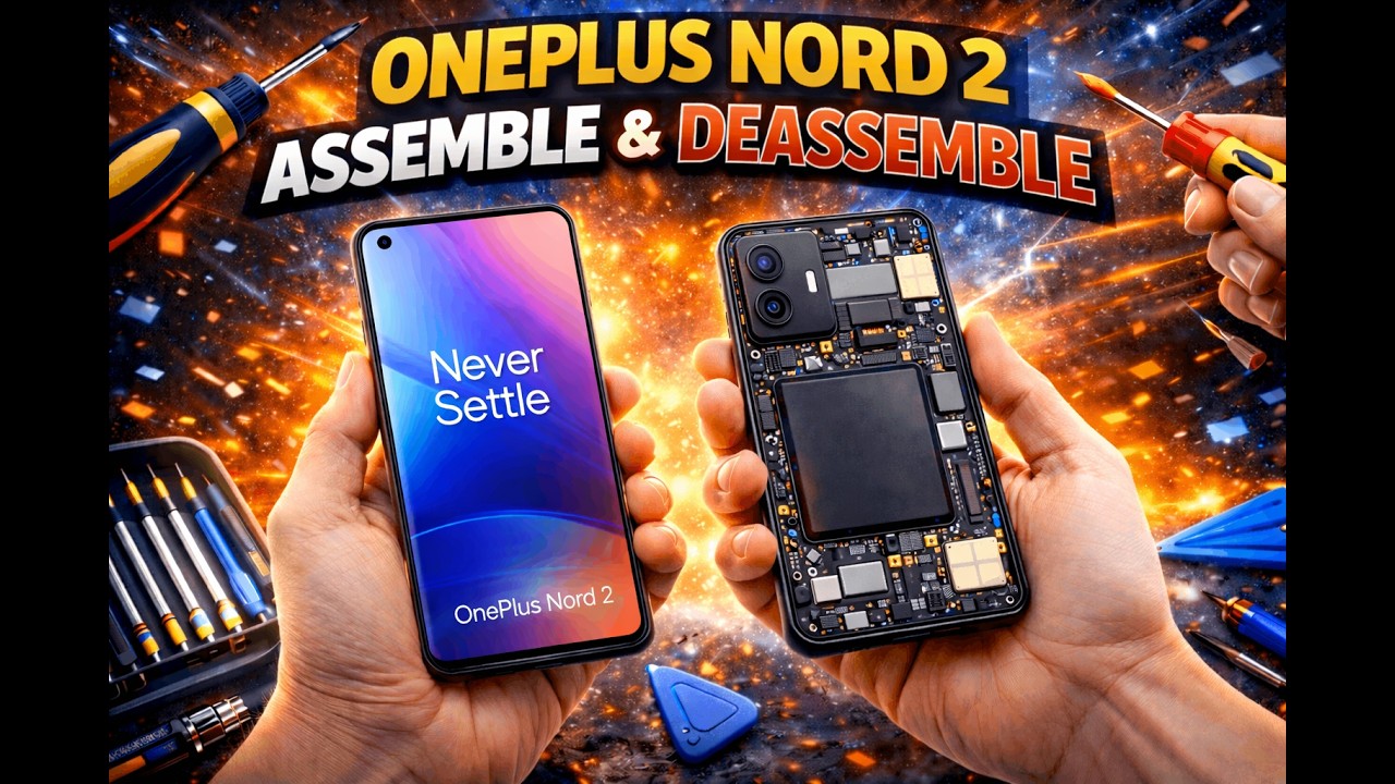 OnePlus Nord 2 Teardown – Complete Disassembly & Reassembly Guide (Display replace full unit)