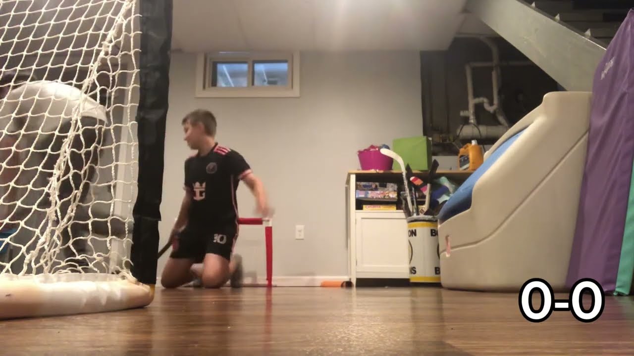 Knee hockey Game to see who’s the best