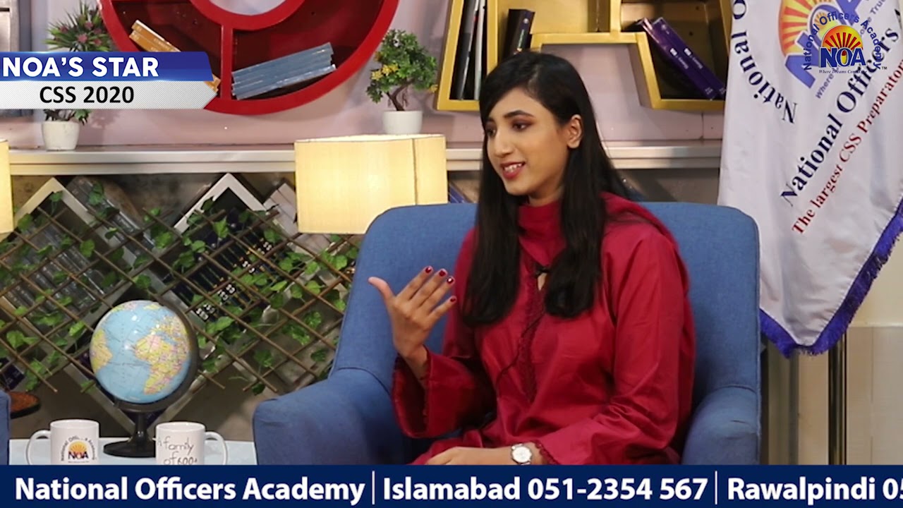 The Dream and Success Story of Mahnoor Ali (IG CSS2020  | Star of NOA Sharing her Journey of Success