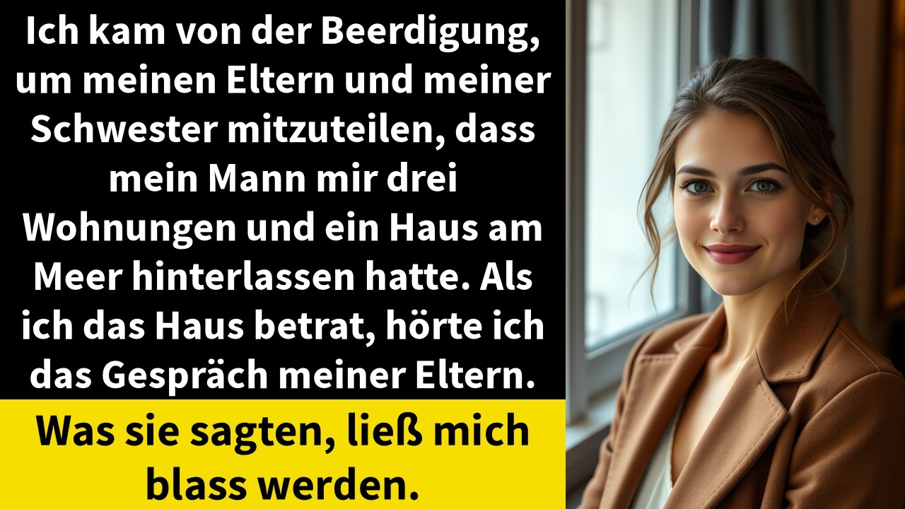 Ich kam von der Beerdigung, um meinen Eltern und meiner Schwester mitzuteilen,