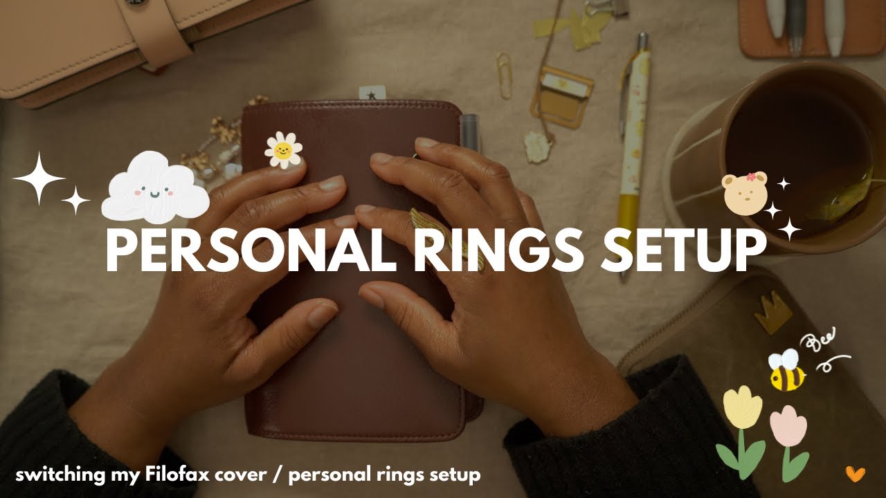 Personal Rings Cover Switch and Setup | Vintage Filofax Richmond and Malden
