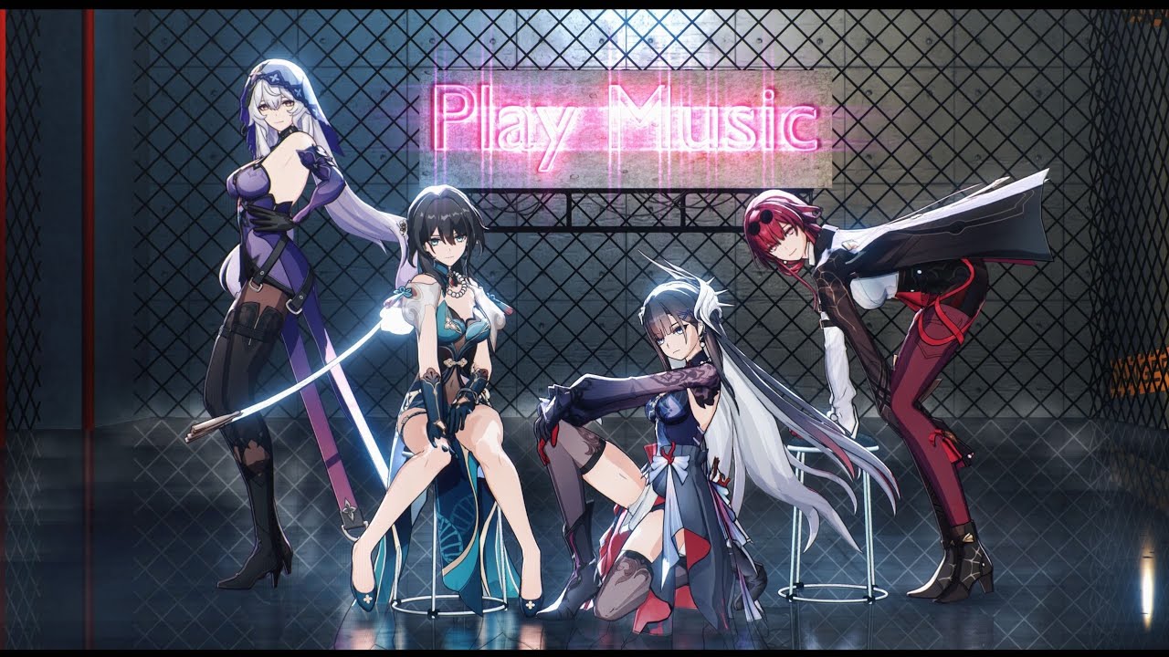 Honkai：Star Rail｜ROLLIN'｜Hysilens × Black Swan × Ruan Mei × Kafka #HonkaiStarRail #StarRail #MMD