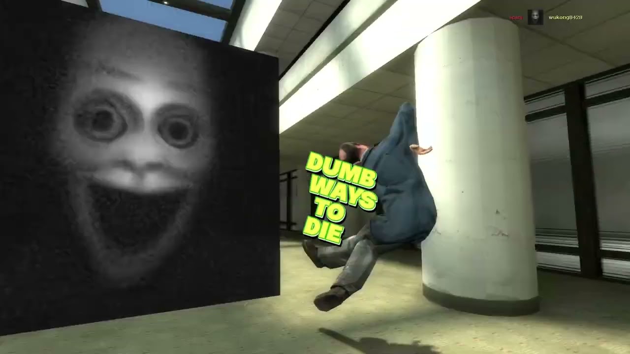 running away from scary Nextbot