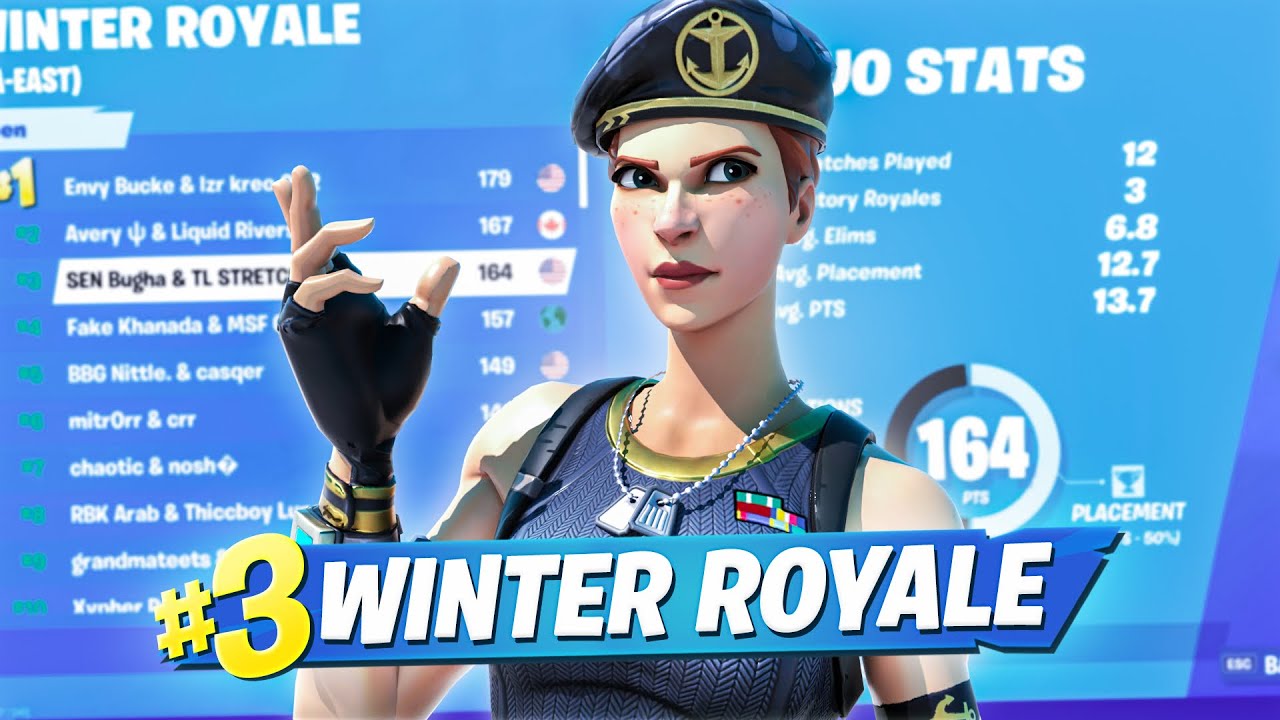 Вот как мы заняли 3-е место в Fortnite Winter Royale (суббота) ($5500) | Bugha