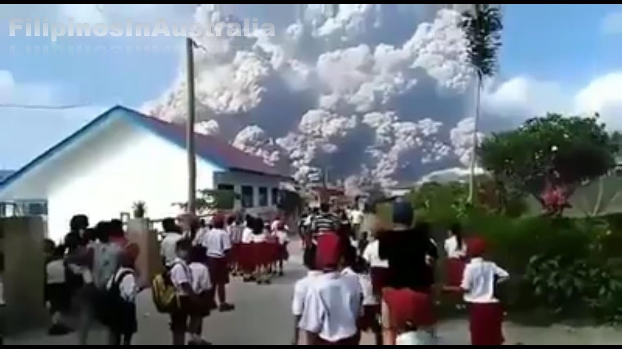 Update Mount Sinabung Volcano Eruption, Sumatra Island Indonesia